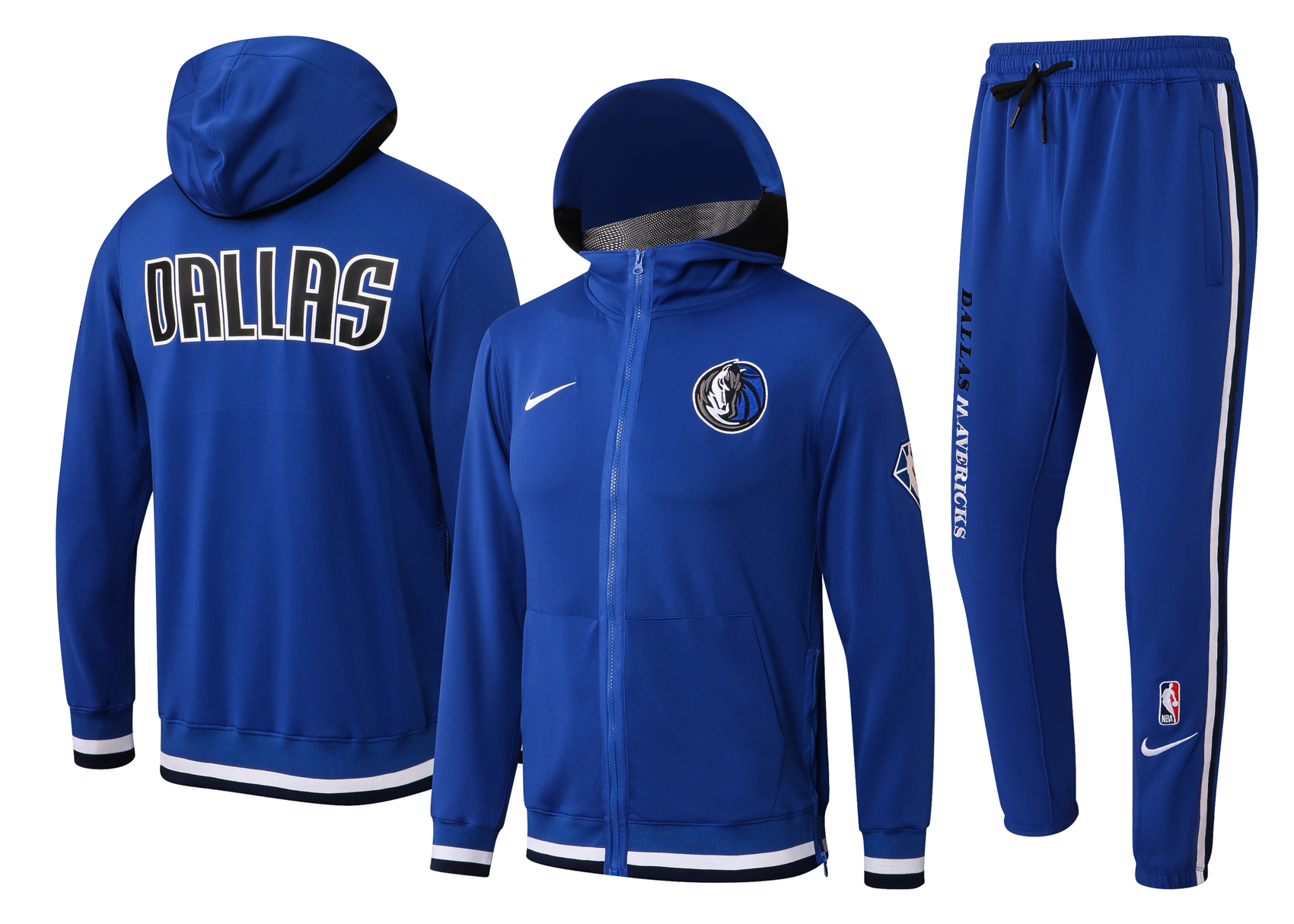 Men Dallas Mavericks blue  2024 NBA Nike Training suit->dallas mavericks->NBA Jersey